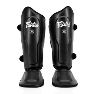 Fairtex SP9 Ultra Ergo Shin Pads - Black - Muay Thailand
