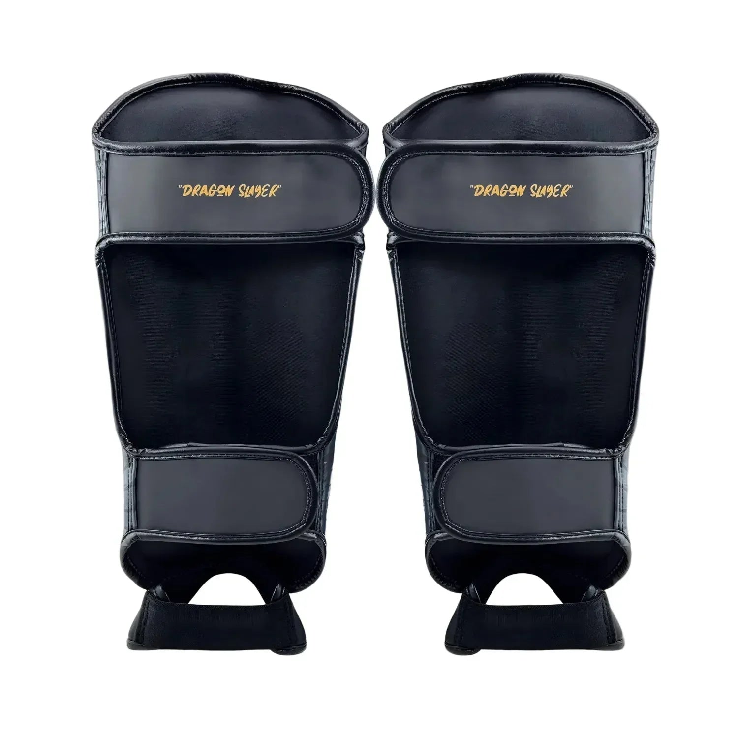 Fumetsu Dragon Slayer Shin Guards - Black & Gold - Muay Thailand