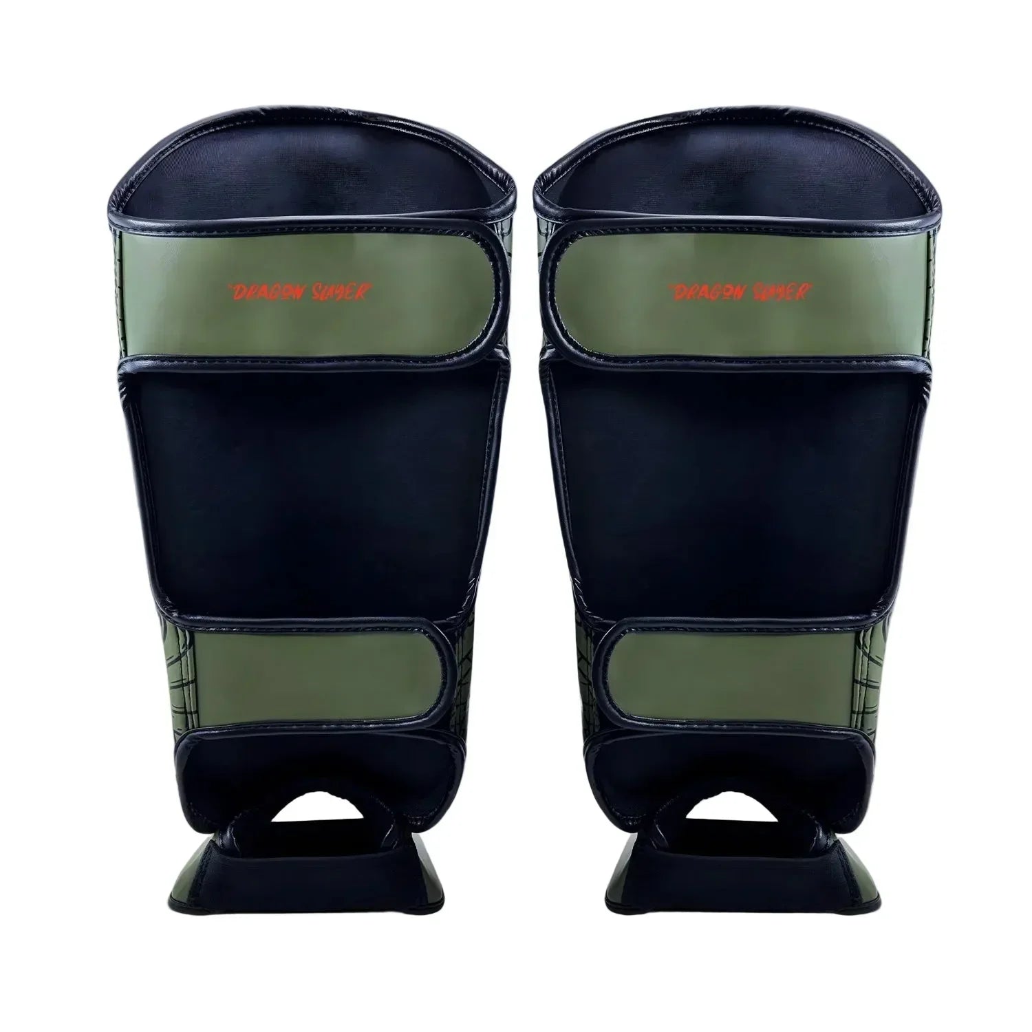 Fumetsu Dragon Slayer Shin Guards - Khaki & Orange - Muay Thailand