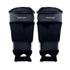 Fumetsu Dragon Slayer Shin Guards - White & Gold - Muay Thailand