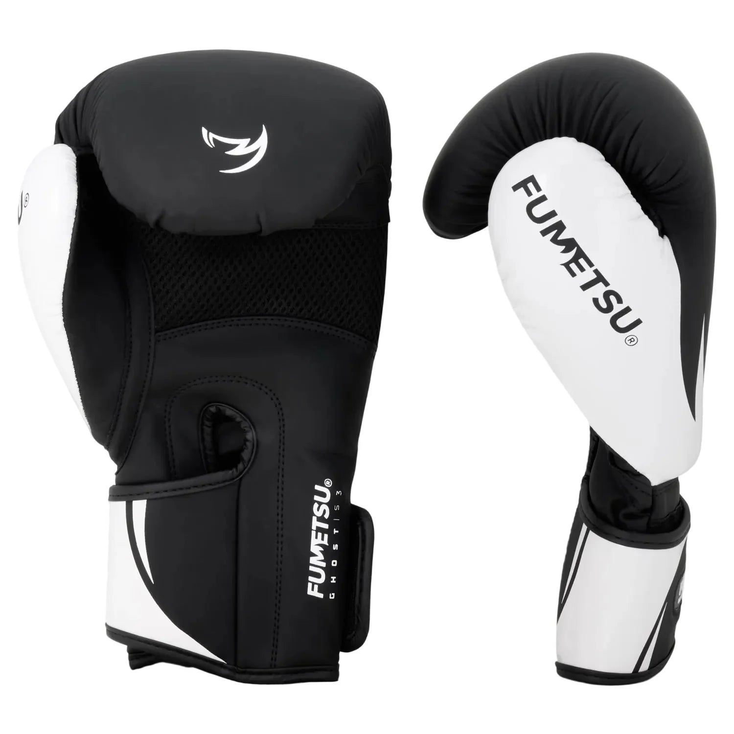 Fumetsu Ghost S3 Boxing Gloves - Black & White - Muay Thailand