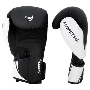 Fumetsu Ghost S3 Boxing Gloves - Black & White - Muay Thailand