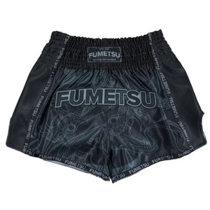 Fumetsu Muay Thai Shorts - Anaconda Black & Black - Muay Thailand
