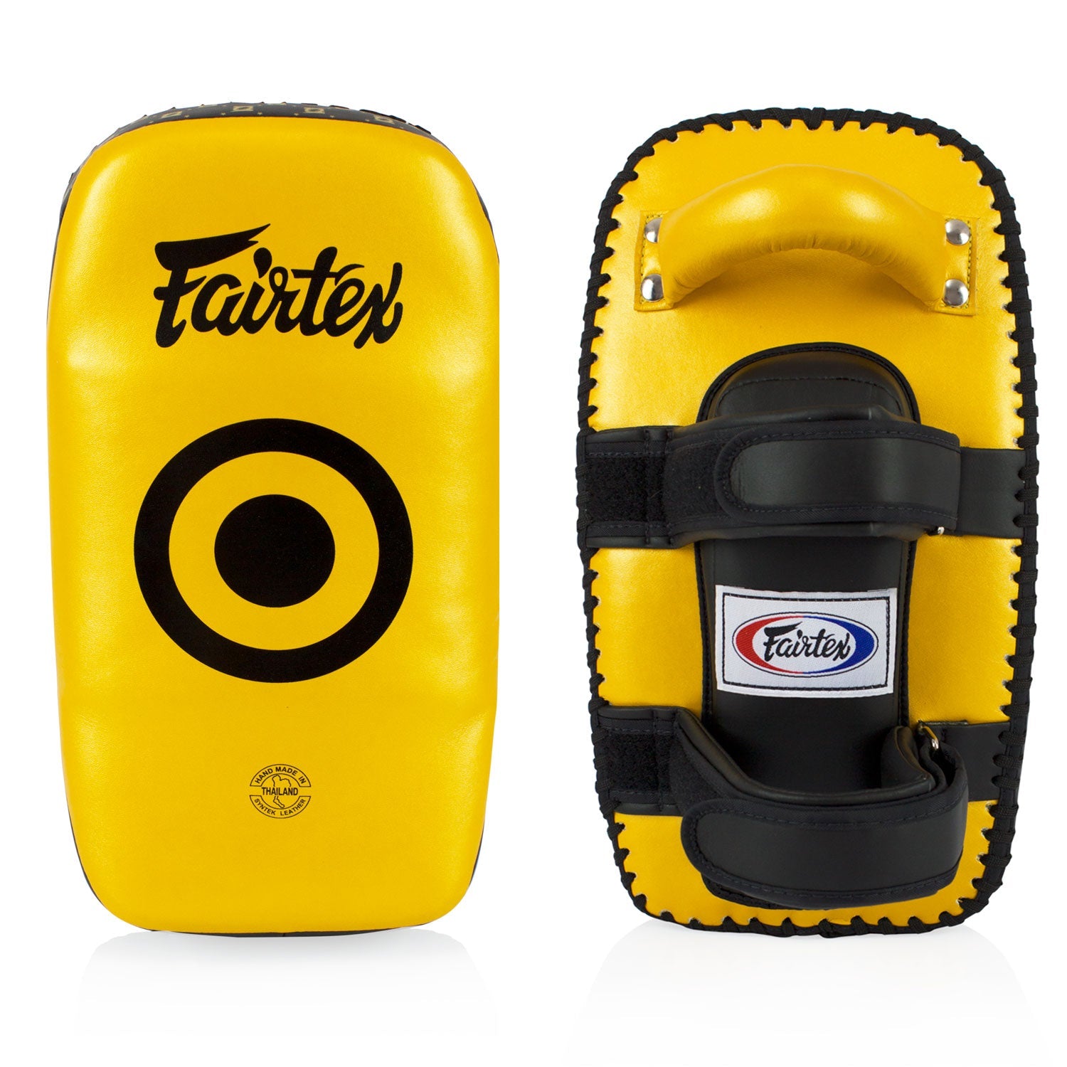 Fairtex Microfibre Thai Kick Pads - Gold (KPLC5)