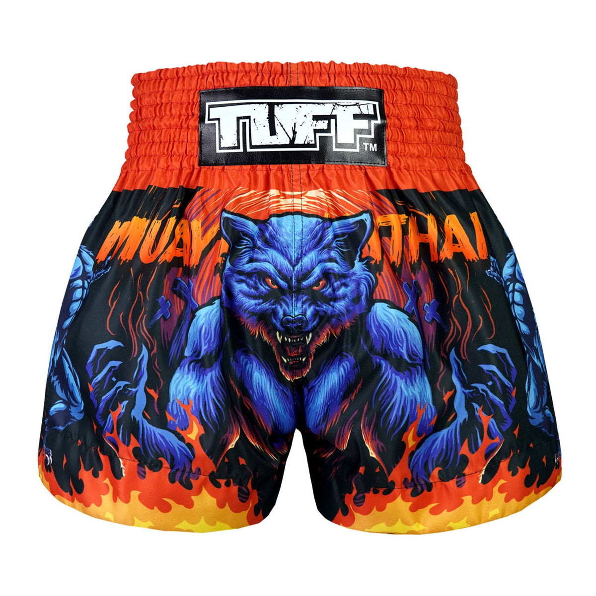TUFF Muay Thai Shorts - Midnight Werewolf (MS683)