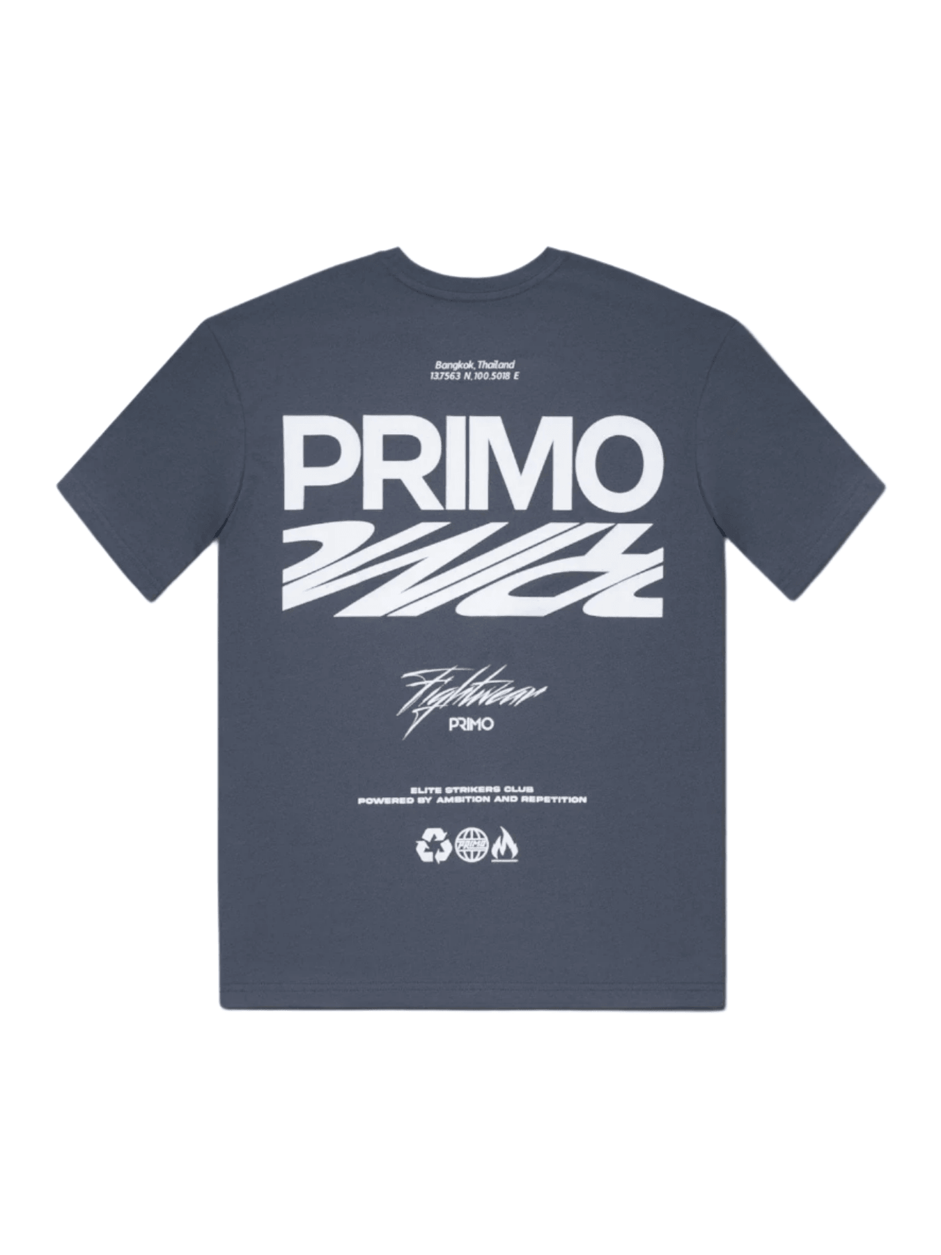 Primo E.S.C (Elite Strikers Club) T-Shirt - Grey - Muay Thailand