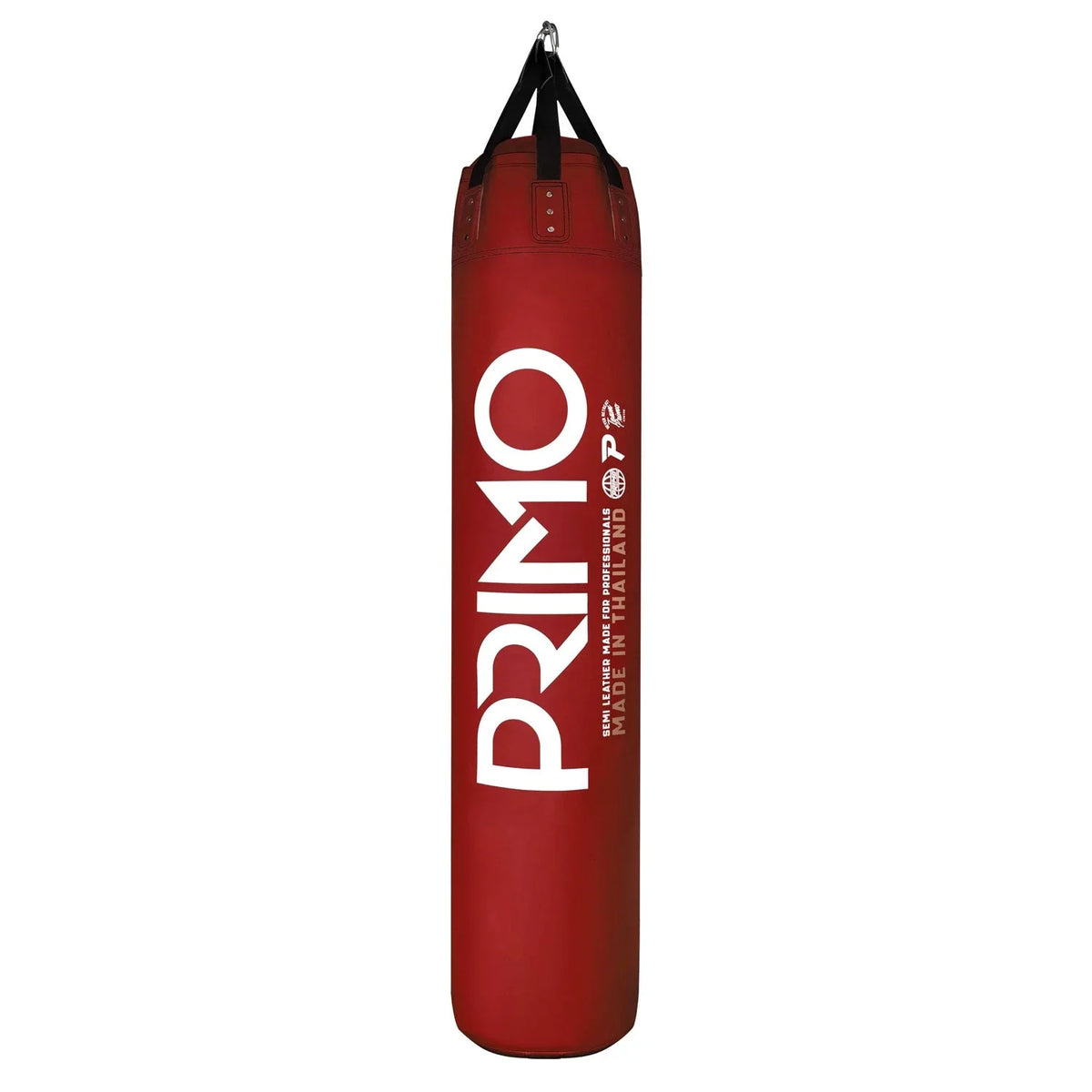 Primo Heavy Bag Semi Leather 40x180cm (UN-FILLED) - Red - Muay Thailand