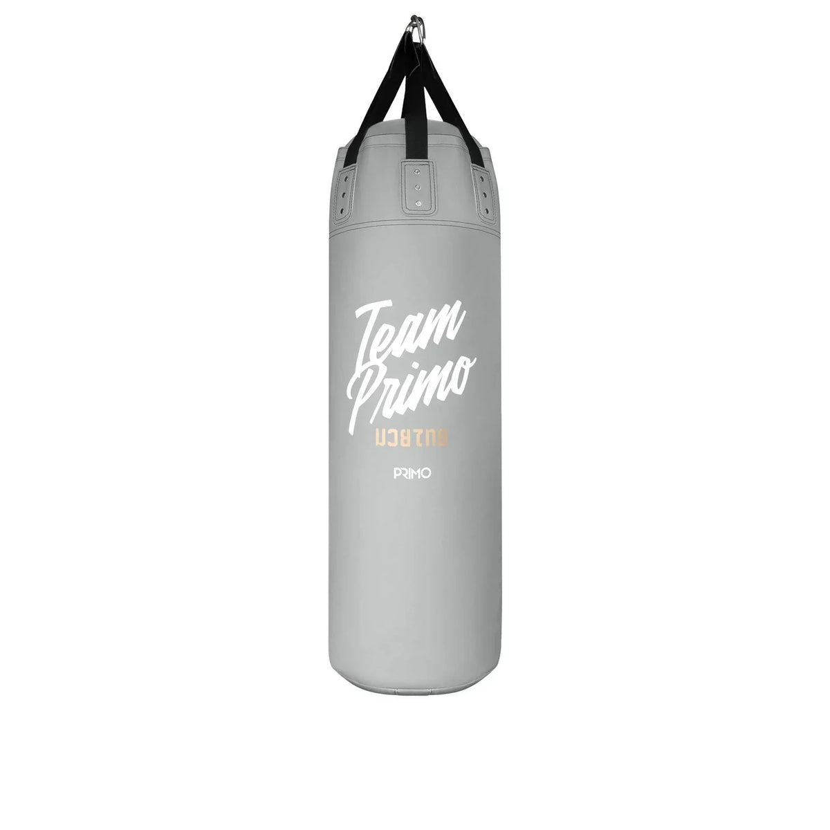 Primo Heavy Bag Semi Leather 45x120cm (UN-FILLED) - Grey - Muay Thailand