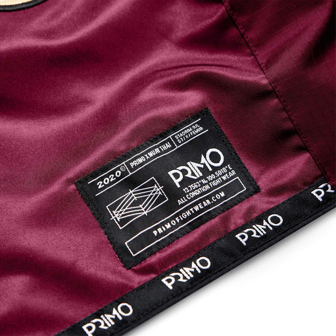 Primo Muay Thai Shorts - Hologram Valor Red - Muay Thailand