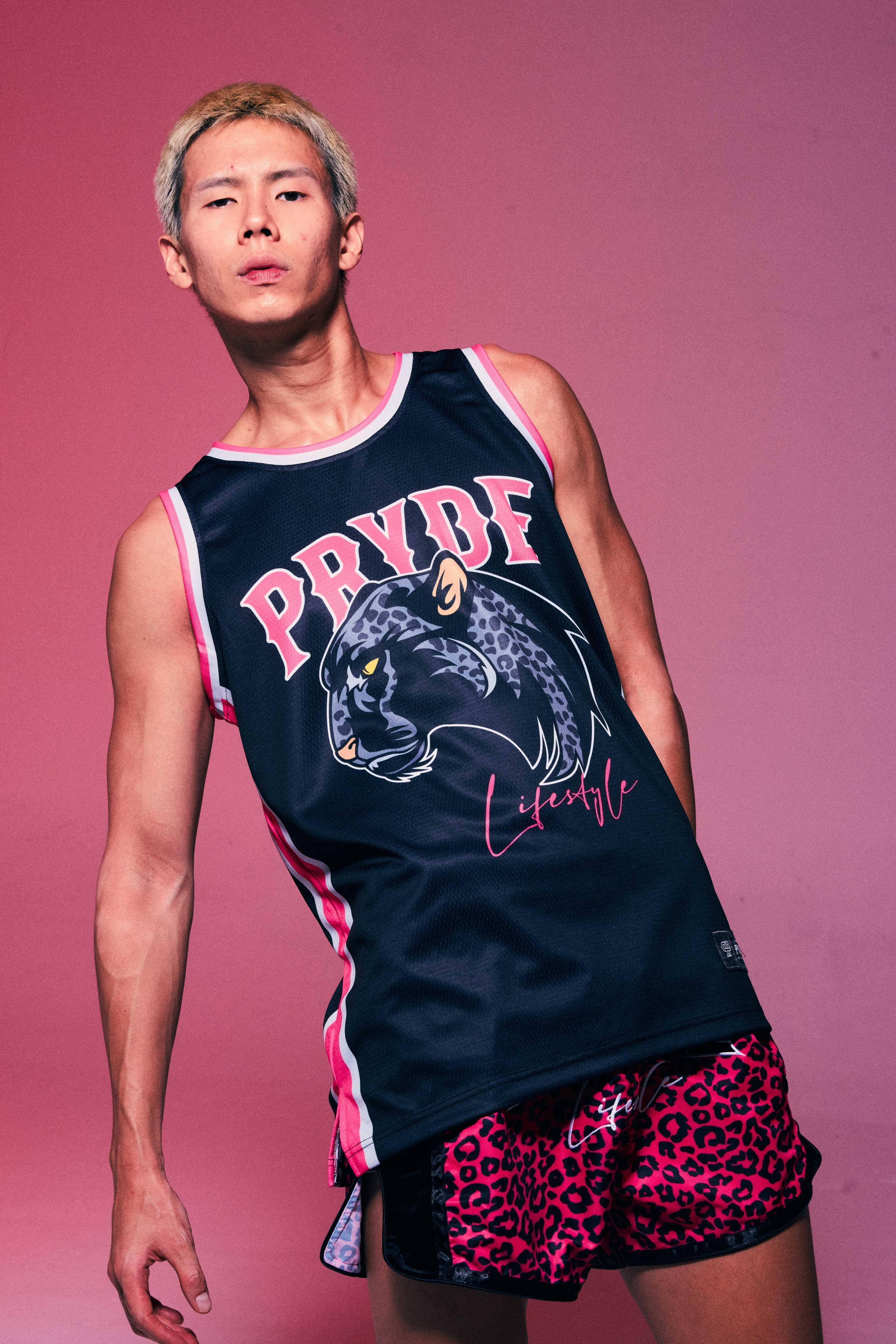 PRYDE Leopard Jersey - Black & Pink - Muay Thailand