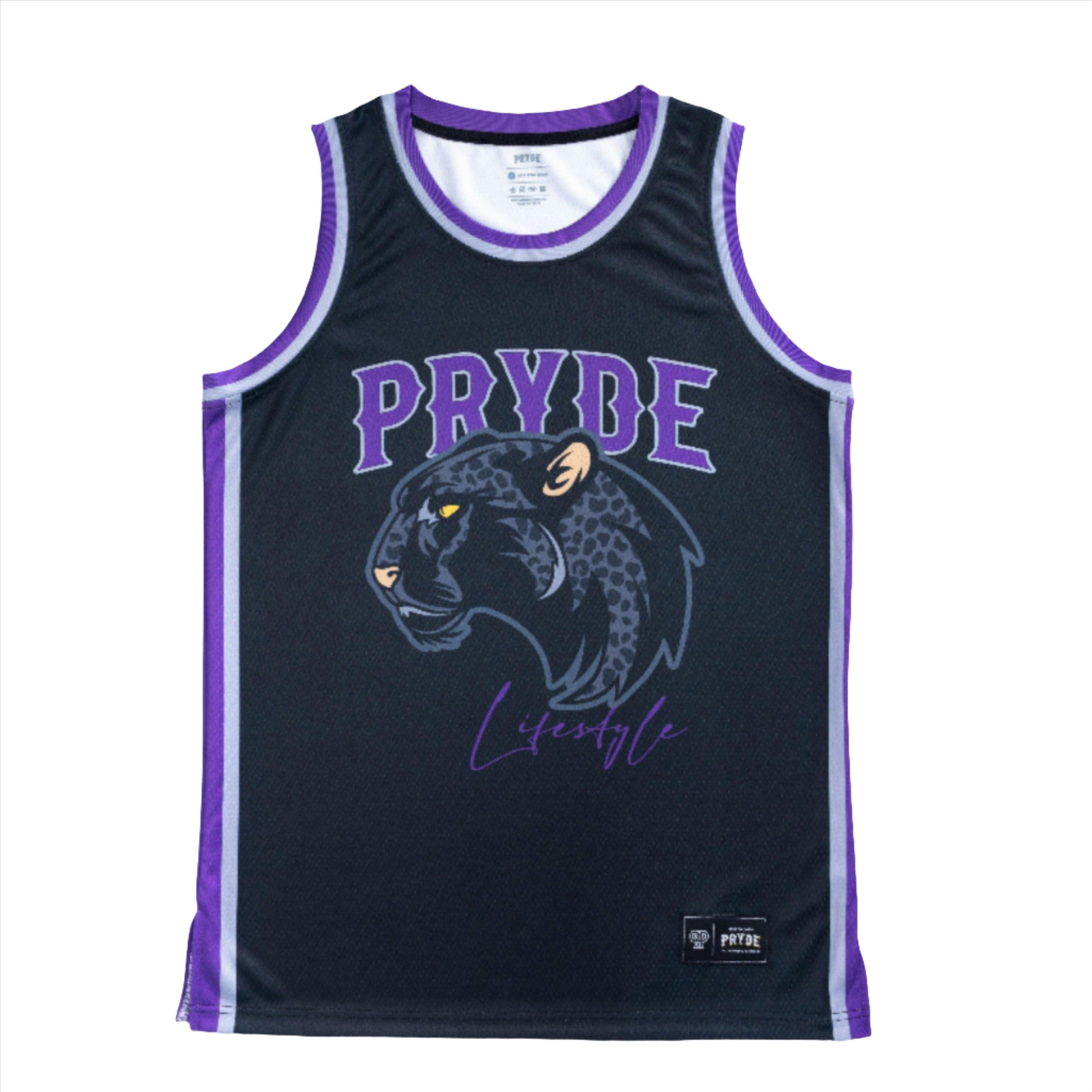 PRYDE Leopard Jersey - Black, Silver & Purple - Muay Thailand