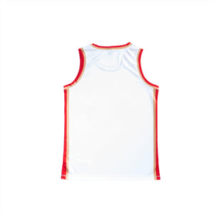 PRYDE Leopard Jersey - White, Red & Gold - Muay Thailand