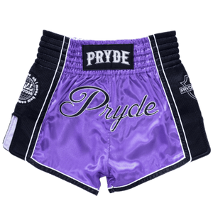 PRYDE Muay Thai Shorts - Fall Purple & Black - Muay Thailand