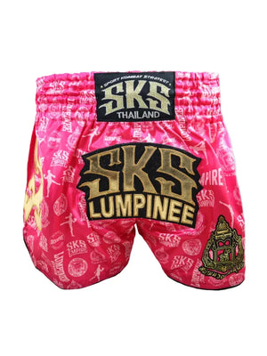 SKS Empire Muay Thai Shorts - Lumpinee Pink - Muay Thailand