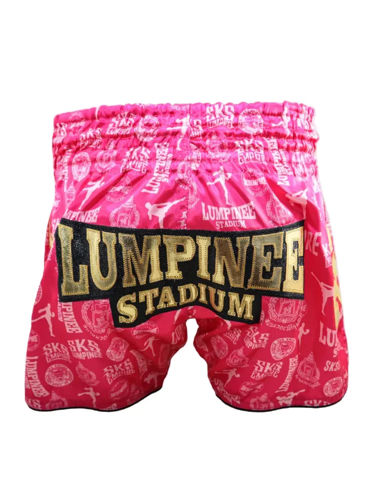 SKS Empire Muay Thai Shorts - Lumpinee Pink