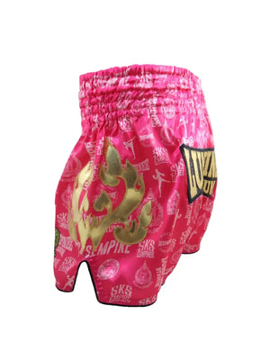 SKS Empire Muay Thai Shorts - Lumpinee Pink - Muay Thailand