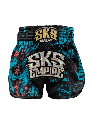 SKS Empire Muay Thai Shorts - Tiffany Blue - Muay Thailand