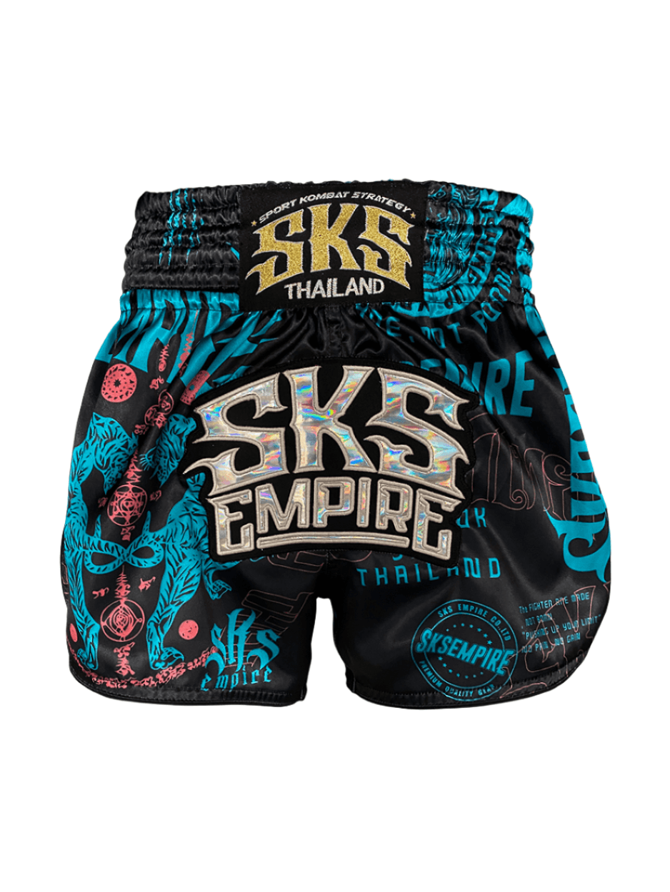 SKS Empire Muay Thai Shorts - Tiffany Blue - Muay Thailand