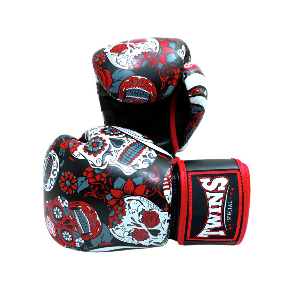 Twins Muay Thai Gloves - Mexican Skulls (FBGV-53) - Muay Thailand