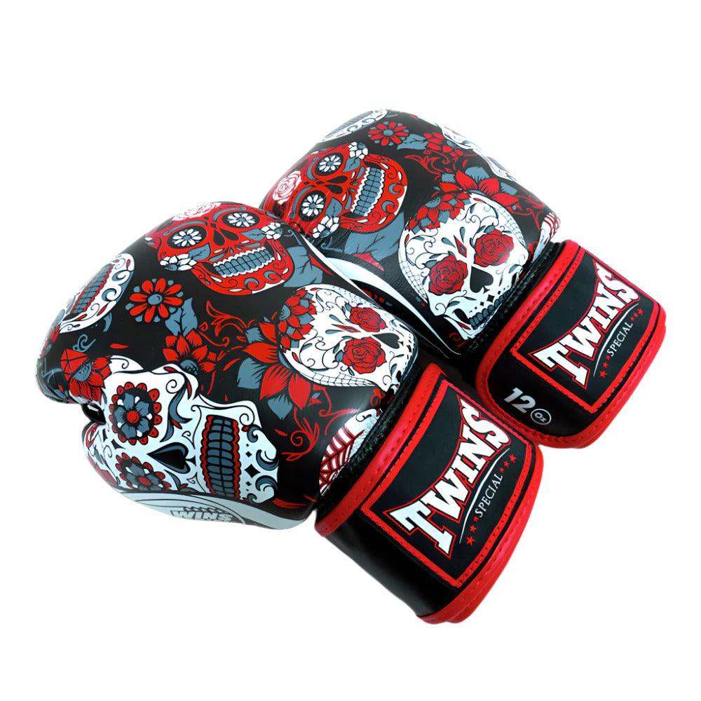 Twins Muay Thai Gloves - Mexican Skulls (FBGV-53) - Muay Thailand