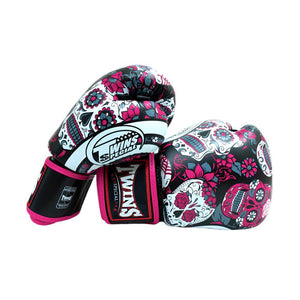 Twins Muay Thai Gloves - Mexican Skulls (FBGV-53) - Muay Thailand