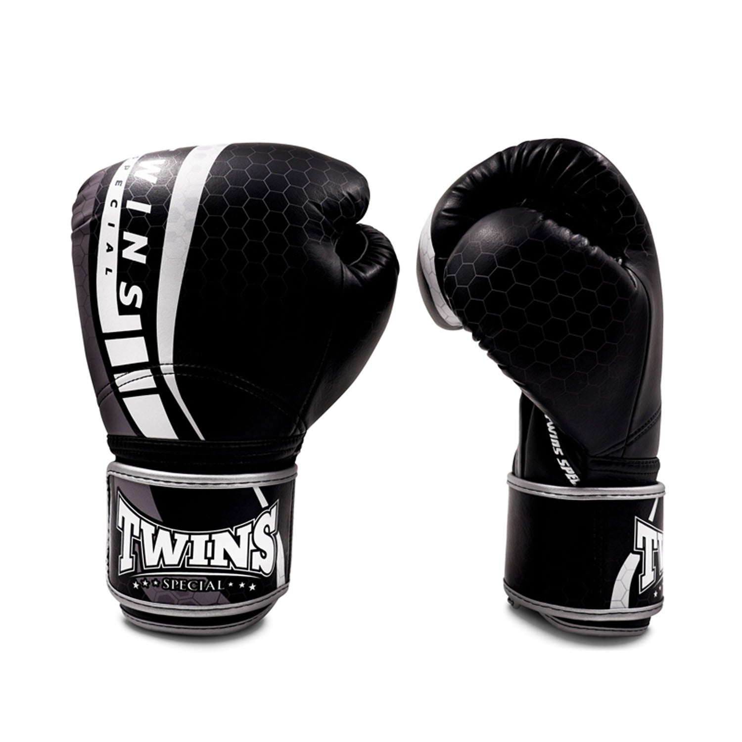 Twins Special Long Cuff Boxing Gloves - Black (BGVL15)