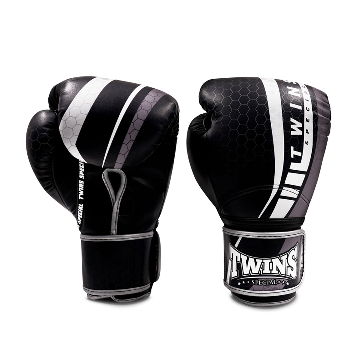 Twins Special Long Cuff Boxing Gloves - Black (BGVL15)