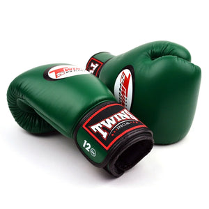 Twins Special BGVL4 Boxing Gloves - Dark Green - Muay Thailand