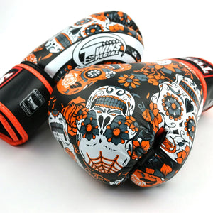 Twins Special Boxing Gloves - Calaveras Orange (FBGVL4-53) - Muay Thailand