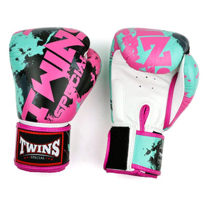 Twins Special Boxing Gloves - Candy, White & Pink (FBGVL4-61) - Muay Thailand