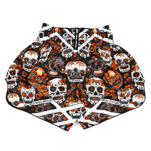 Twins Special Muay Thai Shorts - Calaveras Orange - Muay Thailand