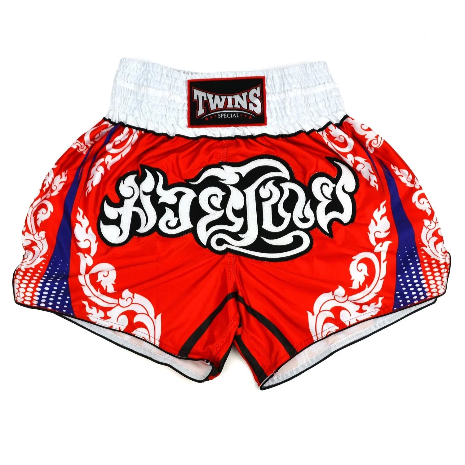 Twins Special Muay Thai Shorts - Laithai Red - Muay Thailand
