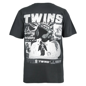 Twins Special Oversized T-Shirt - 07 - Dark Grey - Muay Thailand