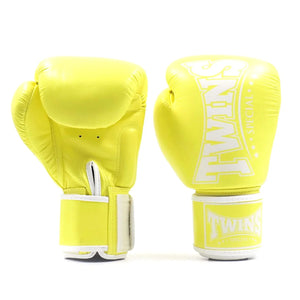 Twins Special Pastel Boxing Gloves - Lemon (BGVL4P) - Muay Thailand