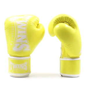 Twins Special Pastel Boxing Gloves - Lemon (BGVL4P) - Muay Thailand