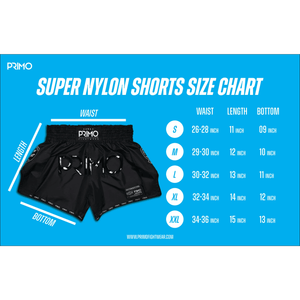 Primo Super-Nylon Muay Thai Shorts - Black Panther 2.0 - Muay Thailand