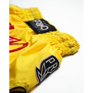 Primo Super-Nylon Muay Thai Shorts - Stadium Classic Yellow - Muay Thailand