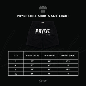 PRYDE Chill Shorts - Black - Muay Thailand