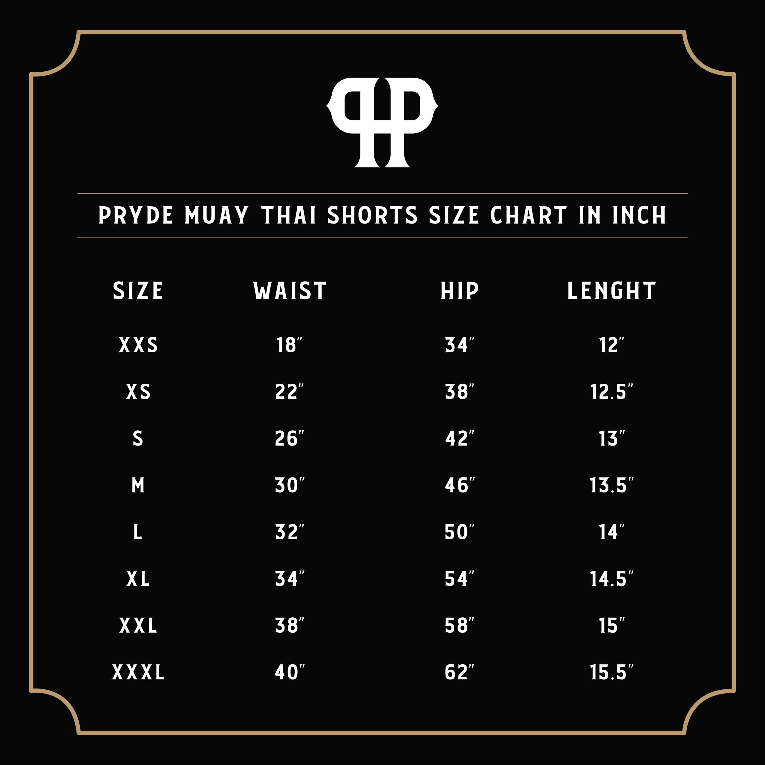 PRYDE Muay Thai Shorts - Red - Muay Thailand