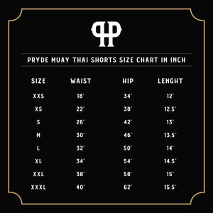 PRYDE Muay Thai Shorts - Red - Muay Thailand