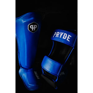 PRYDE Shin Guards - Blue - Muay Thailand