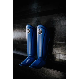 PRYDE Shin Guards - Blue - Muay Thailand
