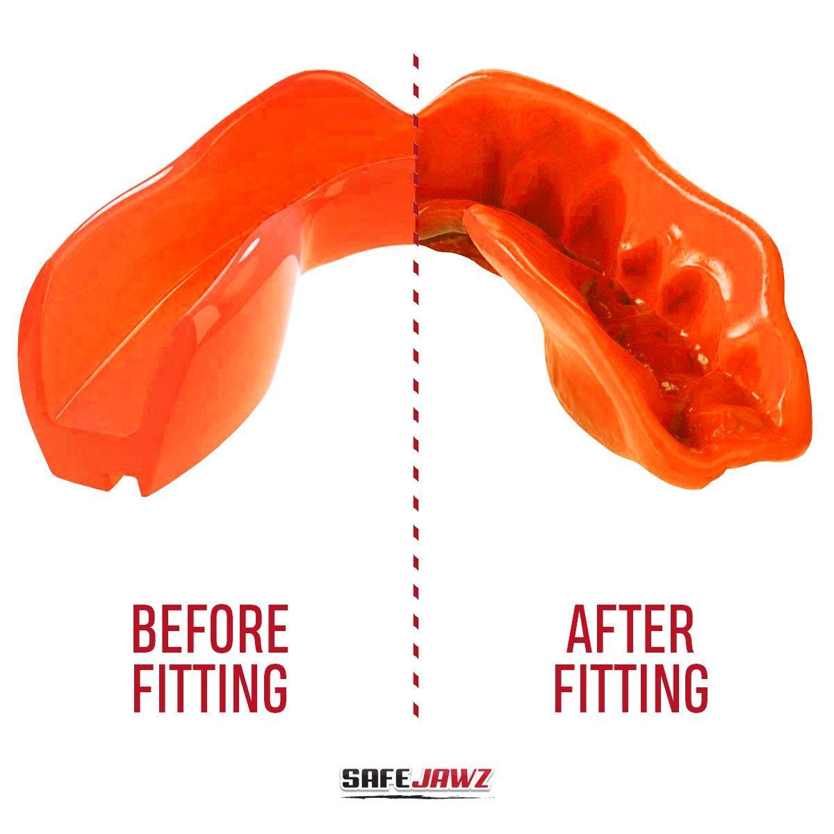 SAFEJAWZ Intro Series Mouthguard - Fluro Orange - Muay Thailand