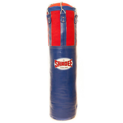 Sandee - Blue & Red Half Leather Punch Bag - Muay Thailand