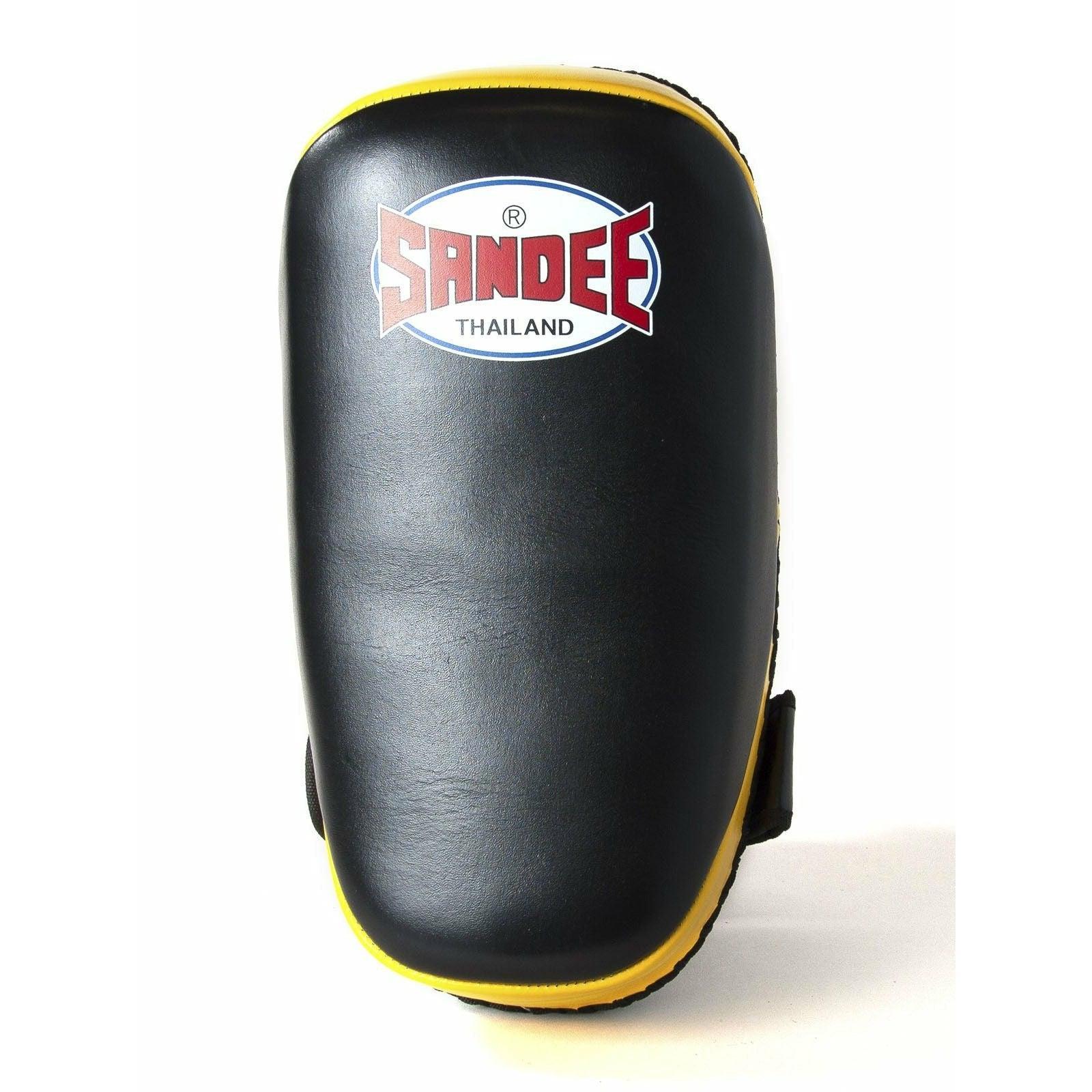 Sandee Curved Thai Pads - Black & Yellow - Muay Thailand