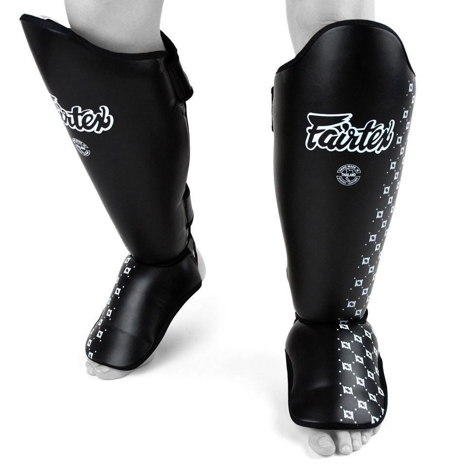 Fairtex SP5 Muay Thai shin guards in black