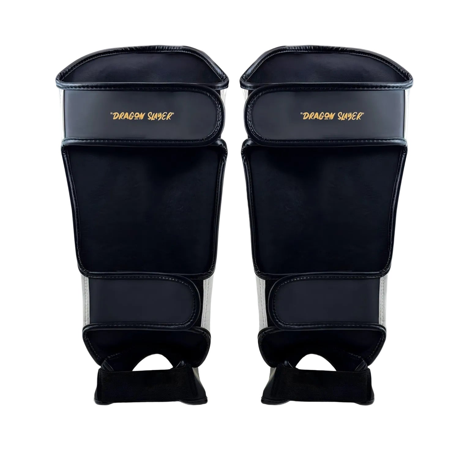Fumetsu Dragon Slayer Shin Guards - White & Gold