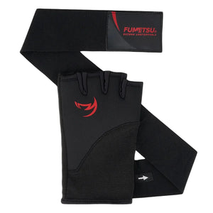 Fumetsu Quick Hand Wraps - Ghost S3 Black & Red - Muay Thailand
