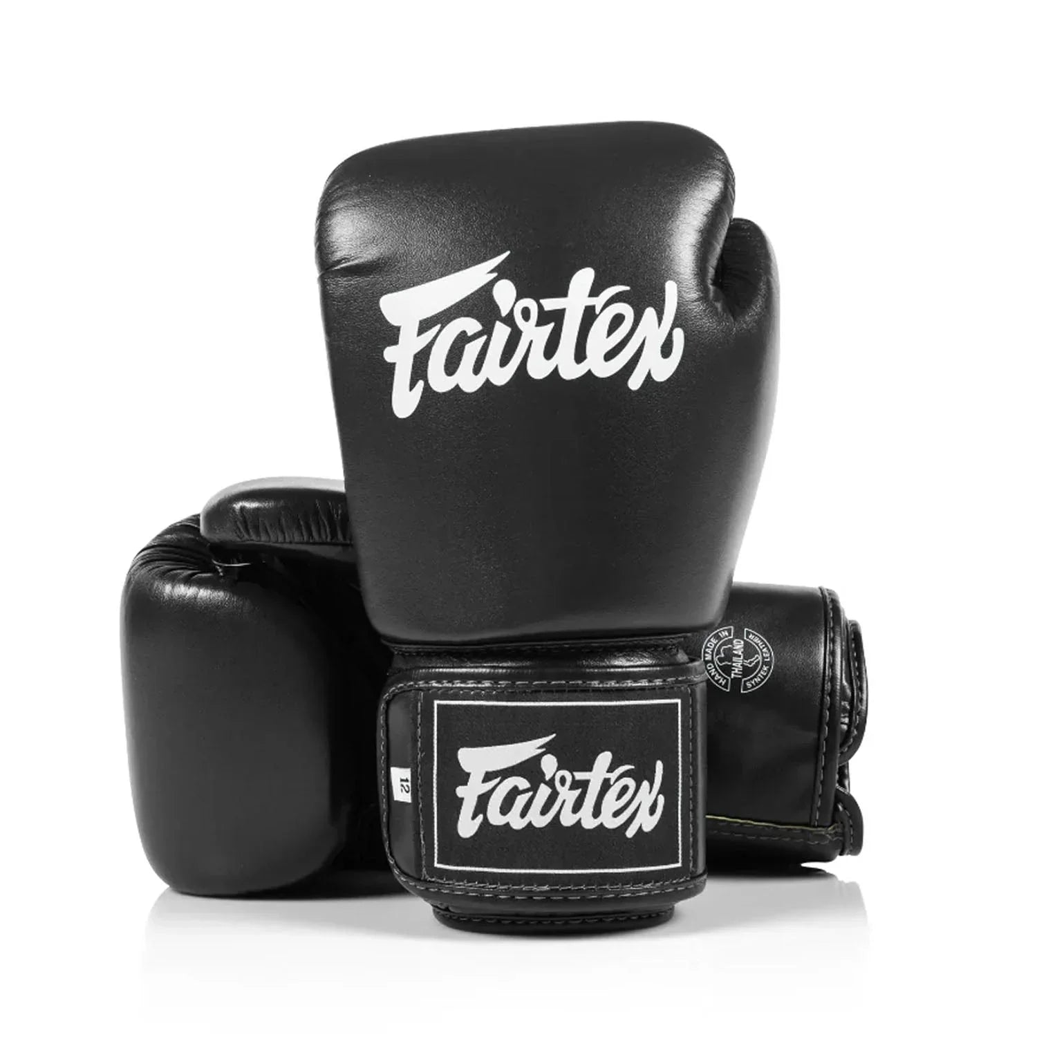 Fairtex BGV1C-PLUS Microfibre Boxing Gloves - Black - Muay Thailand