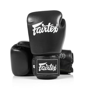 Fairtex BGV1C-PLUS Microfibre Boxing Gloves - Black - Muay Thailand